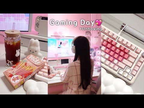 plays games 12 hours vlog୨୧ ͜ ͜ ⊹🍫| Civilization 7, Love&DeepSpace Play🩷| Yoonji B75 PRO Unboxing⌨️