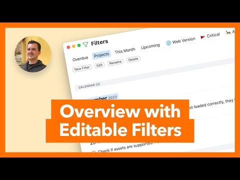 Get a better overview with editable filters
