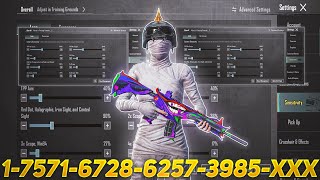 New Update 4.2⚡Best Sensitivity code + Control Settings Pubg Mobile/Bgmi Sensitivity 2026