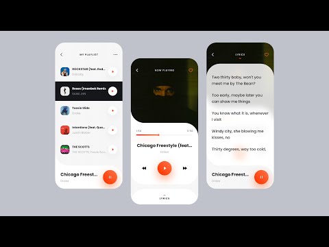 Music Player UI Design | Adobe XD