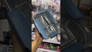 Korean style Tiffin box with spoon and chopsticks 🍱🍴 #tiffinbox #fypシ #dmtoorder #kawaii