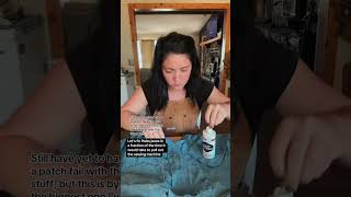 Quick DIY Jean fix! #diy #tearmender #sewinghacks #diyfix