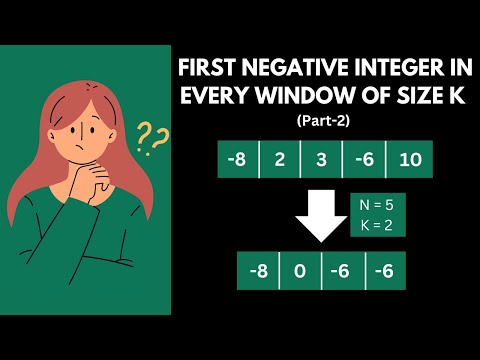 First Negative integer in every window of size k - Part 2 | DSA for Beginners