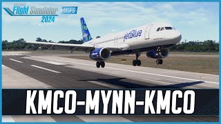 Fenix BFU A320 in MSFS2024 | Real World Jetblue OPS | Orlando - Nassau (Round-trip) | VATSIM