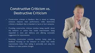 CONSTRUCTIVE CRITICISM VS  DESTRUCTIVE CRITICISM
