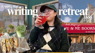 🏙️ finishing my book at my first writing retreat! // a very nyc writing vlog