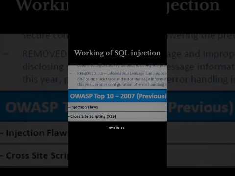SQL Injection Explained in 30 Seconds | OWASP Top 10 A1#sqlinjection #tech #youtubeshorts #youtube