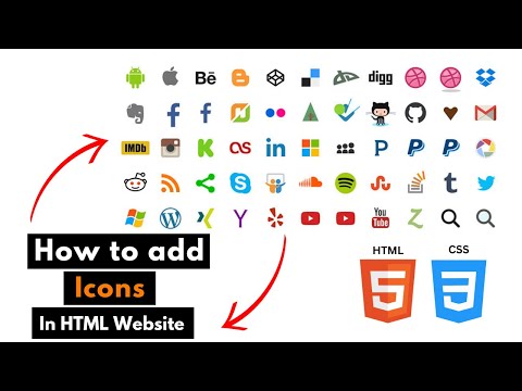 How To Add Icons on HTML Website | Add Font Awesome Icons on website