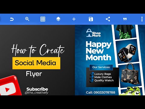 Easy Steps on how to create Social Media Flyer Using Pixellab #creativity #viral #design #pixellab 