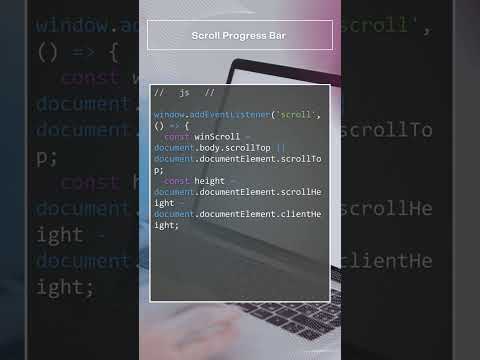 JS   How to show page scroll progress #js #scroll #progress