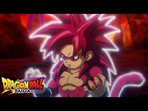 Goku Goes Super Saiyan 4 Scene | DB Daima Finale.