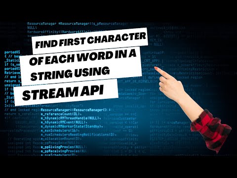 Stream API- Find first character of each word in a string