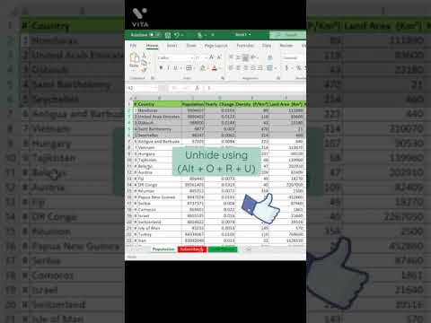 Hide and unhide Row in excel