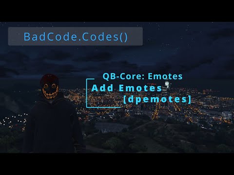 How To QB Core: Add Emotes [dpEmotes]