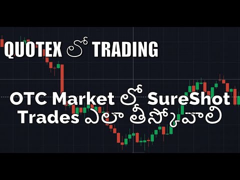How to trade in OTC market | Quotex Easy trades explained Telugu | Take easy trades for Sureshot Win