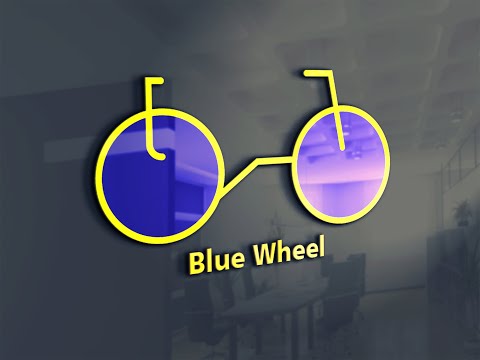 Blue Wheel / How to make logo mockups in Adobe Illustrator and Photoshop cc 2018