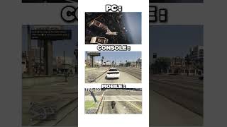 GTA V PC VS CONSOLE VS MOBILE #pcbuild #pc #pcgaming #gamingpc #gpu #graphicscard