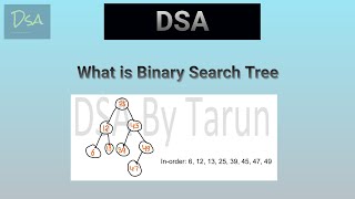binary search tree in DSA in hindi