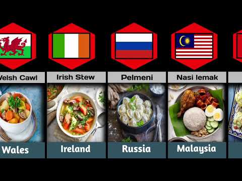 National food from different countries