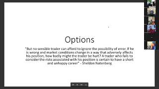 Basics of options (intrinsic/extrinsic/Greeks/Risk)