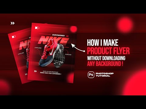 Nike Shoes Poster Design Tutorial in Photoshop