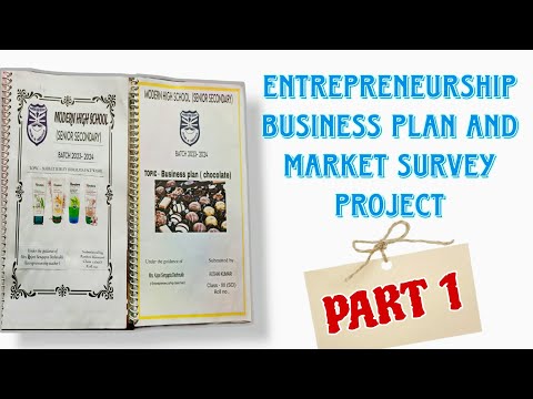 Entrepreneurship business plan project topic chocolate class 12 part 1