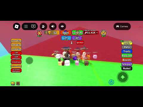 Getting more speedy in every second equels plus 1 walkspeed