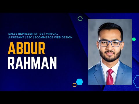 Hello There, Welcome to my YouTube channel. My name is Abdur Rahman