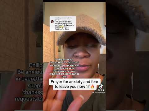 A prayer against anxiety and fear #prayer #prayerwarrior