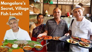 Found This Amazing, Rustic Seafood Meal! LAXMI JANARDHANA Yermal | VillageStyle Fish Lunch Mangalore