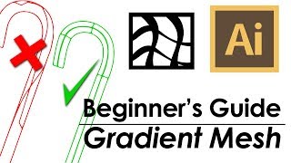 How to use the Gradient Mesh Tool - Adobe Illustrator Tutorial - What not to do