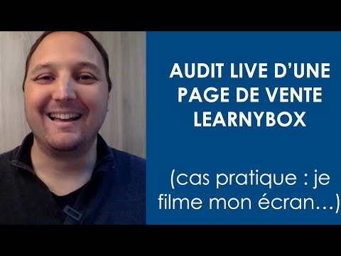 Learnybox : Audit webmarketing d'une page de vente