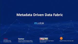 Metadata Driven Data Fabric | Modak at CDOIQ, 2023