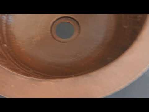 Maritza Vessel Antiguo lavabo de cobre