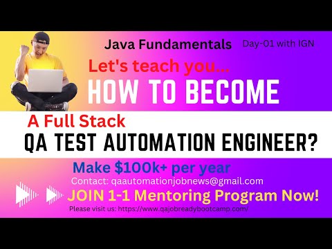 java fundamentals| DAY-01| MR. IGN