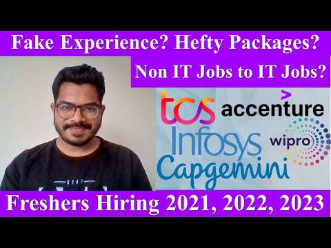 Non IT Jobs to IT Jobs? Fake Experience? Hefty Packages Freshers Hiring? #tcs #infosys #wipro