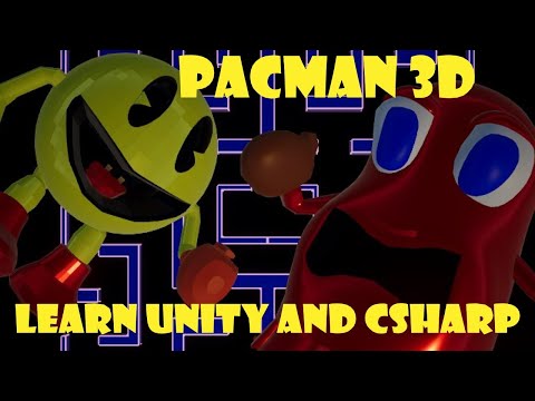 Learn How to make  a 3D/VR Pacman Game in Unity 2022