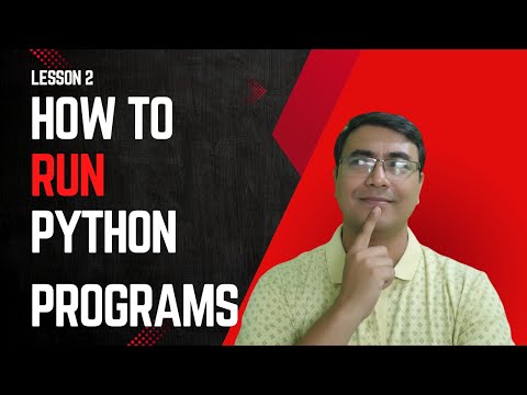 How to run python programs