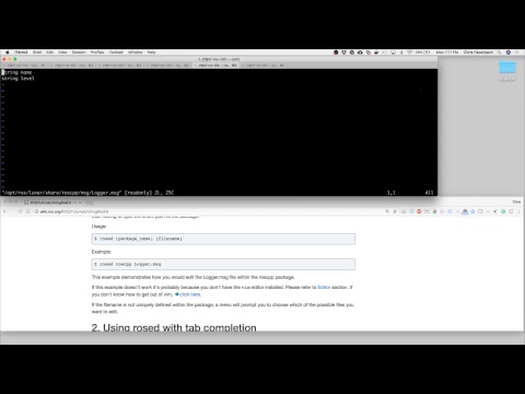 ROS Tutorials Live - rqt_console,  roslaunch, rosed