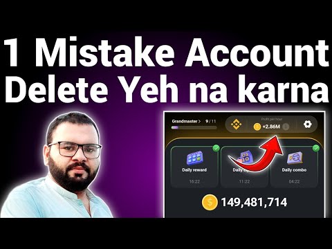 1 mistake hamster kombat account deleted | Don't use fake method
