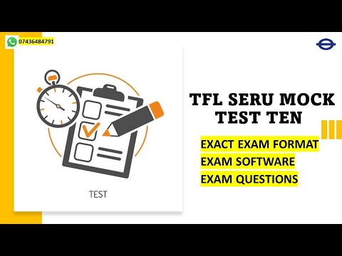 TfL SERU Mock Test Number 10 of 15. SERU Training. SERU Exam Software