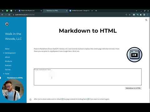 Convert Markdown to HTML