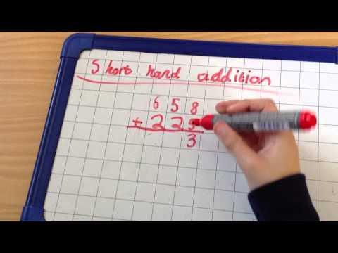 Column method for short hand addition