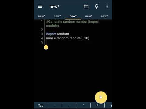 Python Program to Generate Random Number