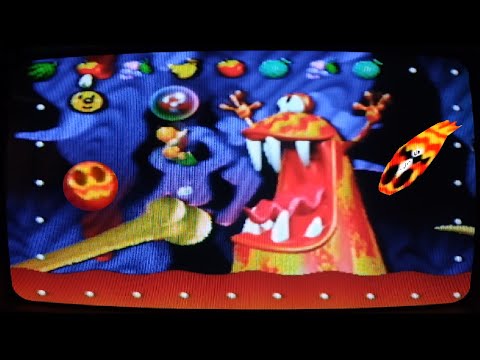 Yoshi's Story lava is everywhere officially captured on a CRT and Nintendo 64