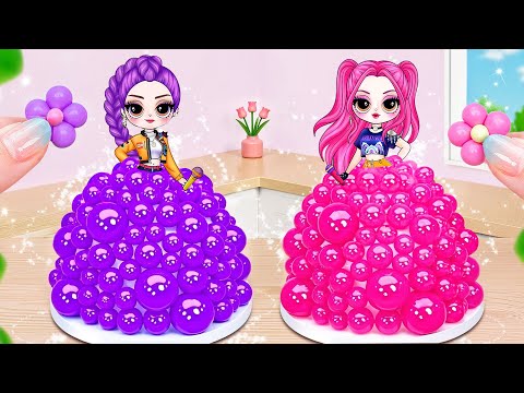 Sparkling RUMI & MIRA Princess Jelly Cake 🌈✨ Most Beautiful Jelly Cake Compilation💗Yummy Little Cake