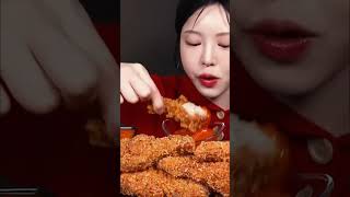 Asmr Very Crispy Fried Chicken Eating Sound