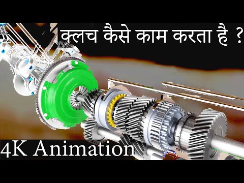 क्लच कैसे काम करता है | How Clutch works (Animation)