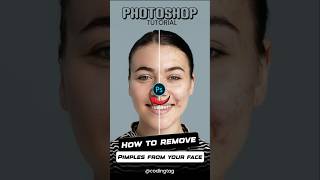 How to remove pimples from face in Photoshop #photoshoptips #skinretouch #clearskin