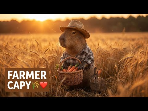 Capybara’s Life as a Farmer 🦫🌾 | Heartwarming Story